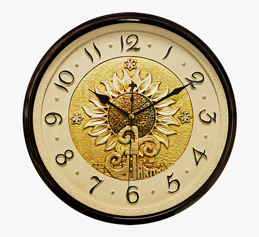 Sunflower Clock , Transparent Cartoons - Clock, Transparent Clipart