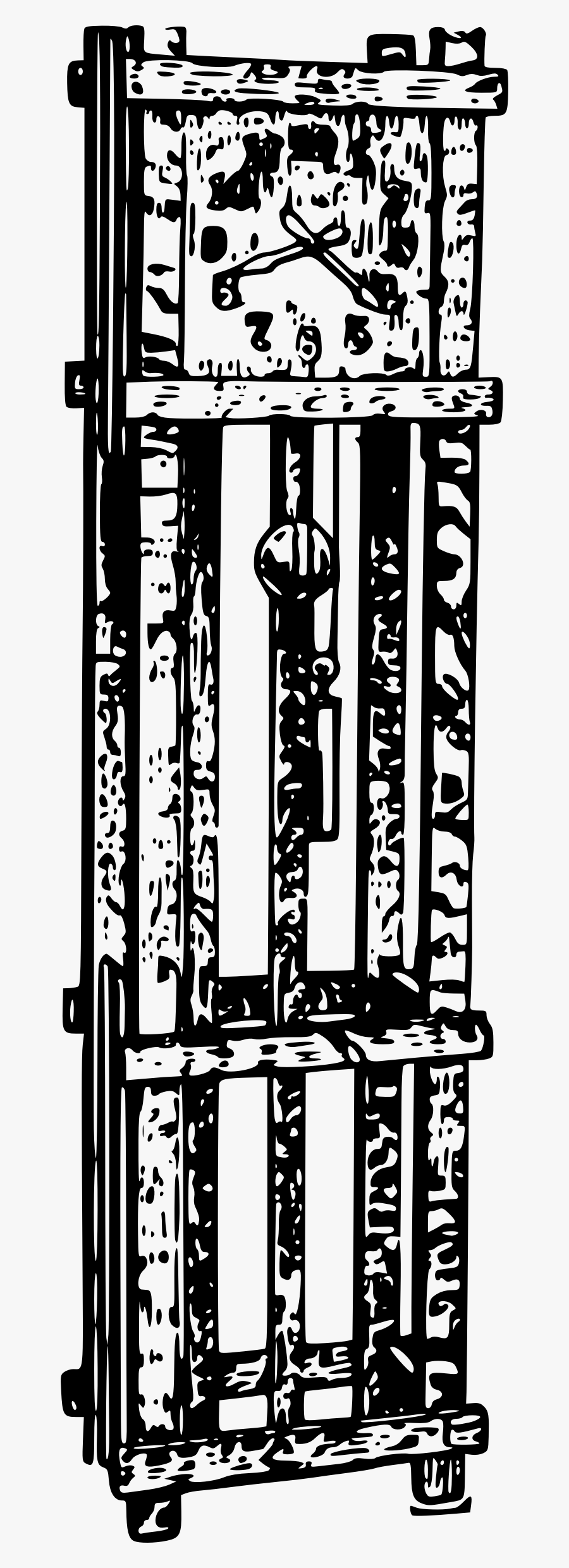 Basic Grandfather Clock Clip Arts, Transparent Clipart