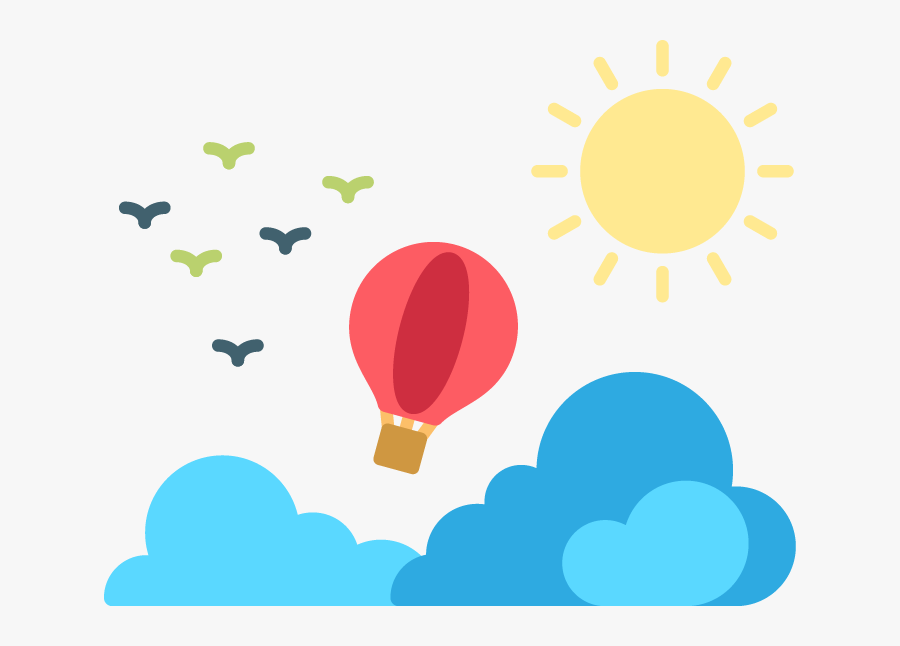 Online - Hot Air Balloon, Transparent Clipart