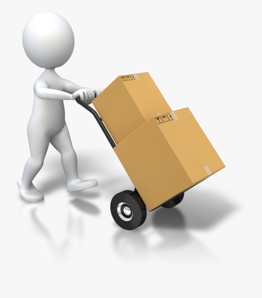 Solid Chemistry - Man Carrying Box Gif, Transparent Clipart