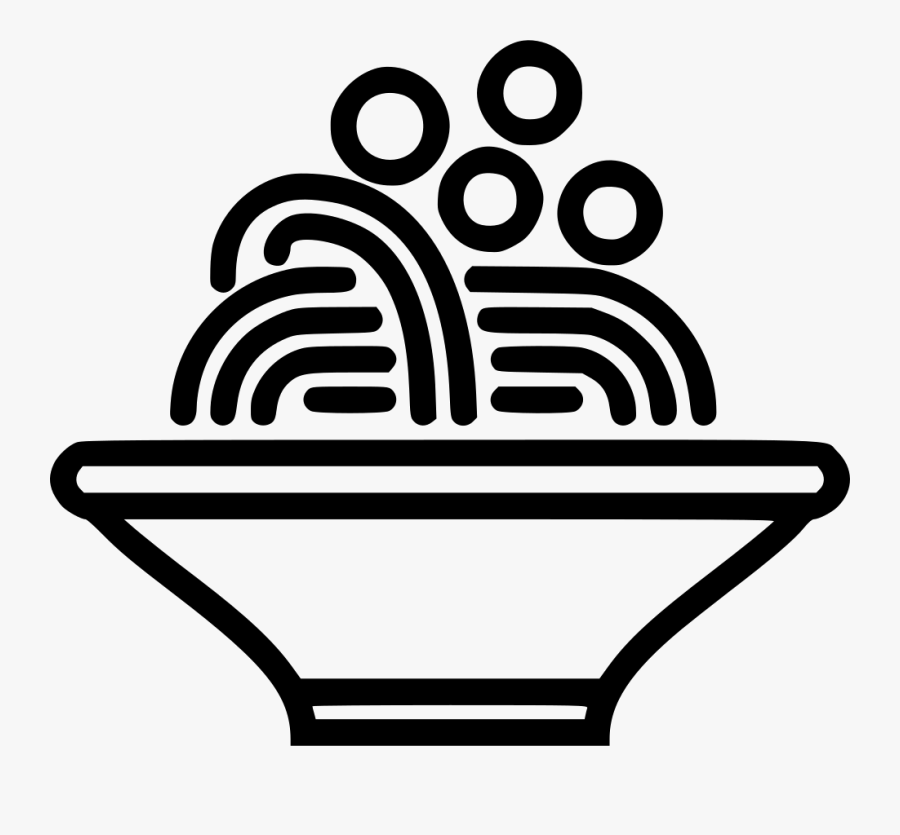 Transparent Spaghetti And Meatballs Clipart - Pasta Vector, Transparent Clipart