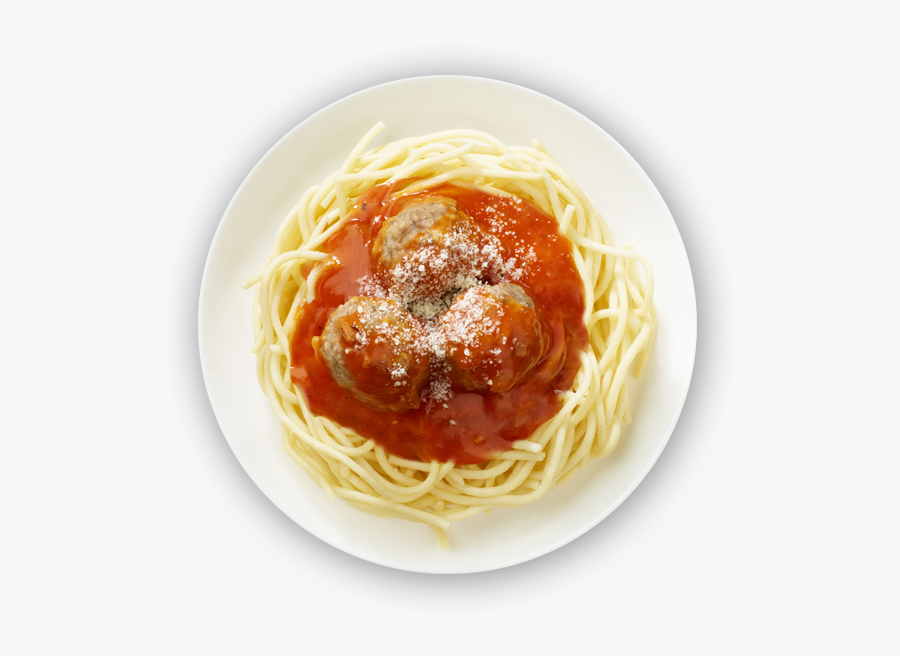 Transparent Spaghet Png - Spaghetti Meatballs Top View Png, Transparent Clipart