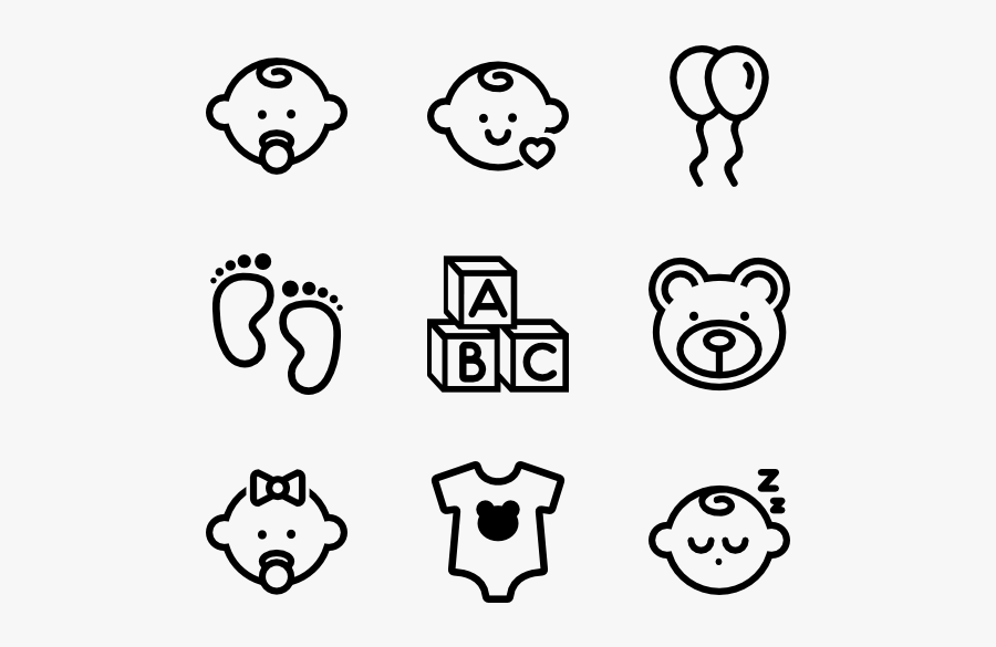 Clip Art Motherhood Icons - Baby Icon Transparent Background, Transparent Clipart