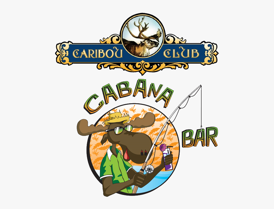 Cabana Bar And Caribou Club Logo, Transparent Clipart