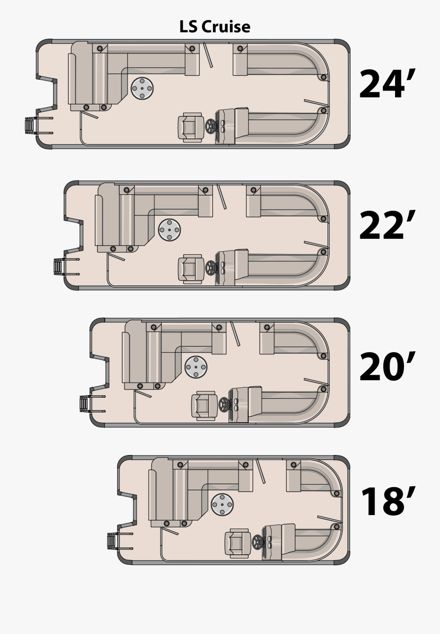 24 Ft Pontoon Boat Layout, Transparent Clipart