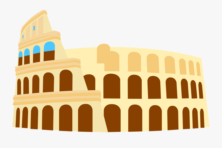 Italy, Coliseum Colosseum Rome Monument Famous - Roman Colosseum Clipart, Transparent Clipart