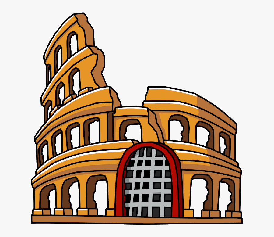 Colosseum - Rome Colosseum Cartoon, Transparent Clipart