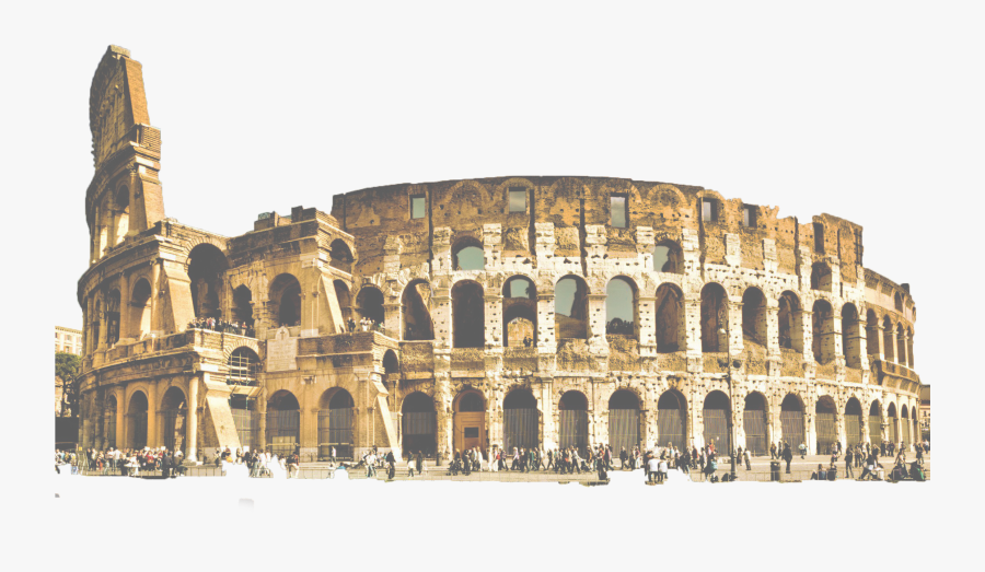 Clip Art Famous Italian Buildings - Colosseum Png, Transparent Clipart