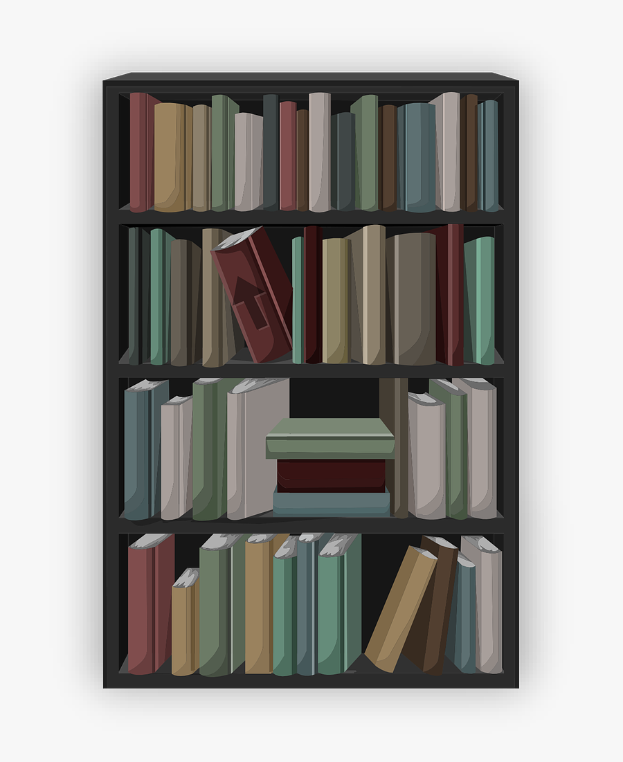 Free To Use &amp, Public Domain Bookcase Clip Art - Bookcase, Transparent Clipart