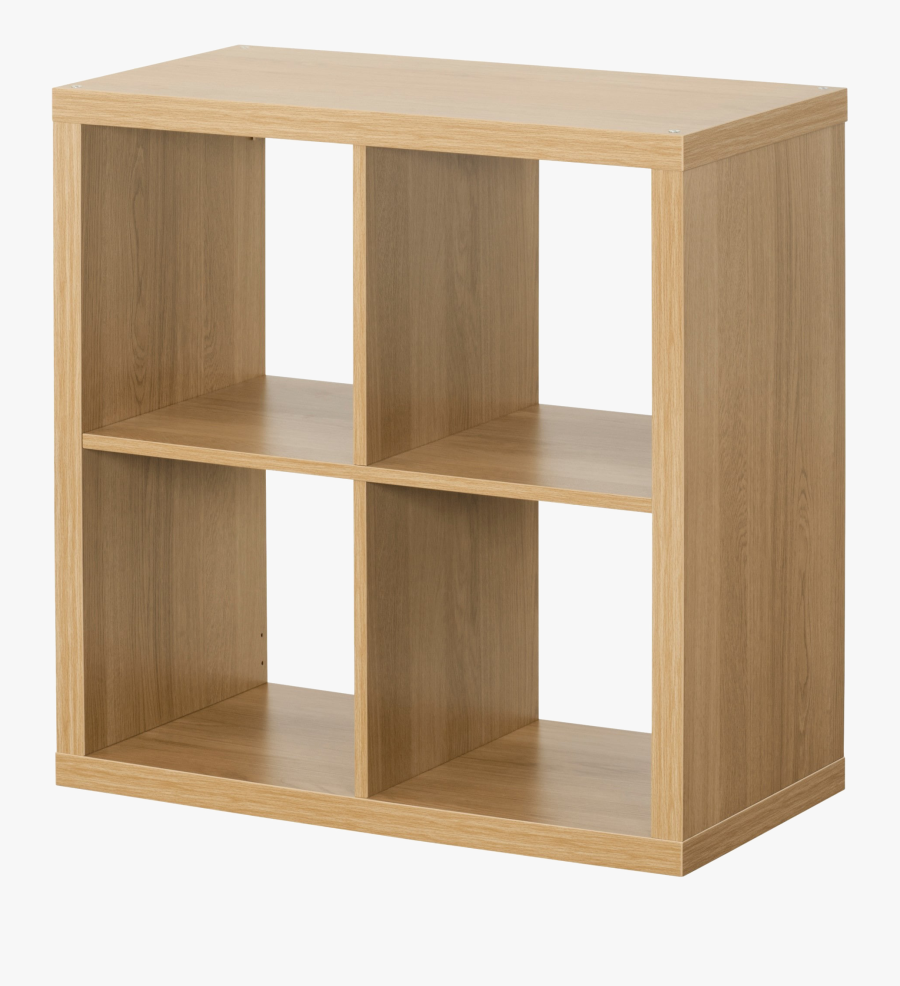Bookshelf Png Free Image Download - Ikea Kallax Oak, Transparent Clipart