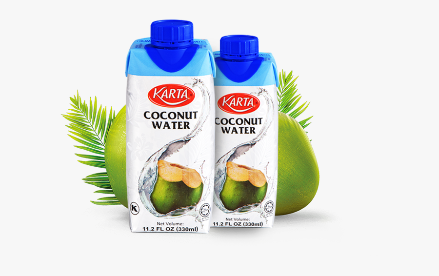 Transparent Coconut Drink Clipart - Karta Coconut Water 330ml, Transparent Clipart