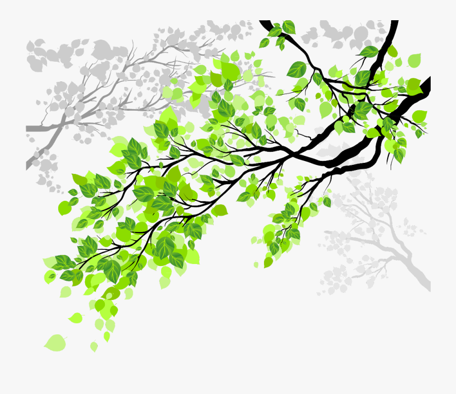 Transparent Tree Branch With Leaves Clipart - Tree Branch Png, Transparent Clipart