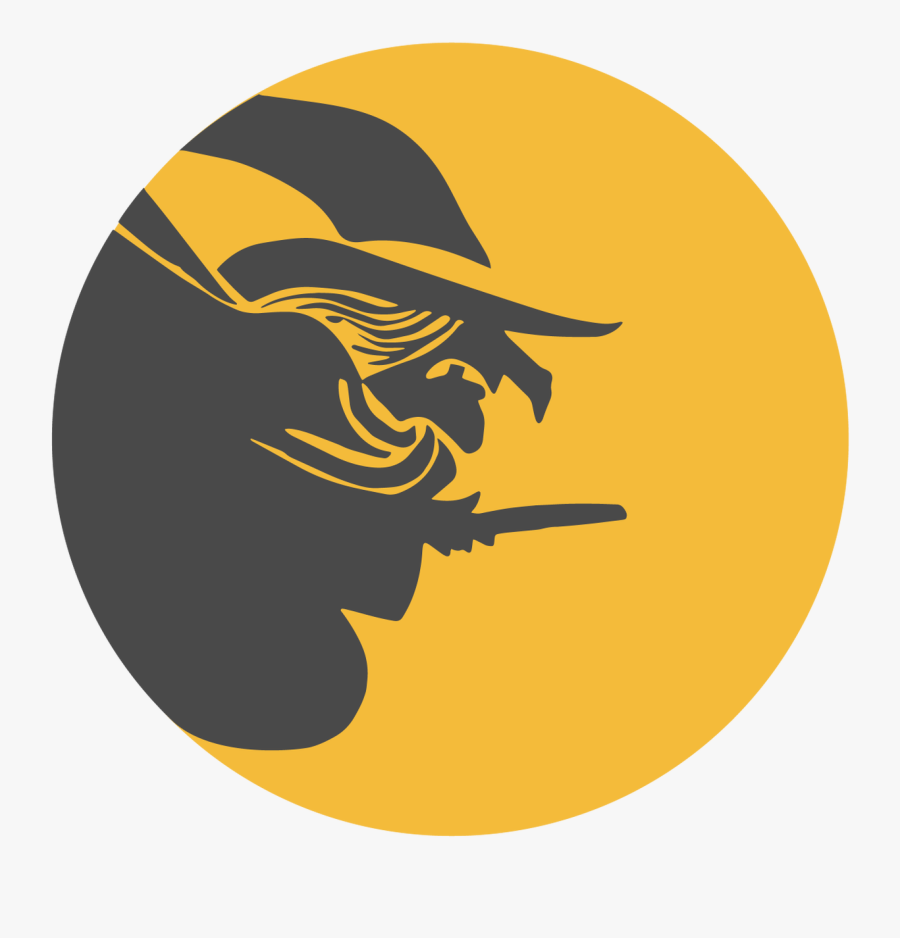 Transparent Halloween Wreath Clipart - Halloween Witch, Transparent Clipart