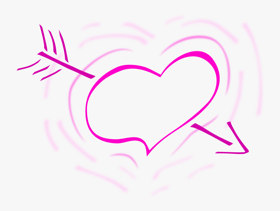 Heart With Arrow Clipart - Png Hearts Black And White, Transparent Clipart