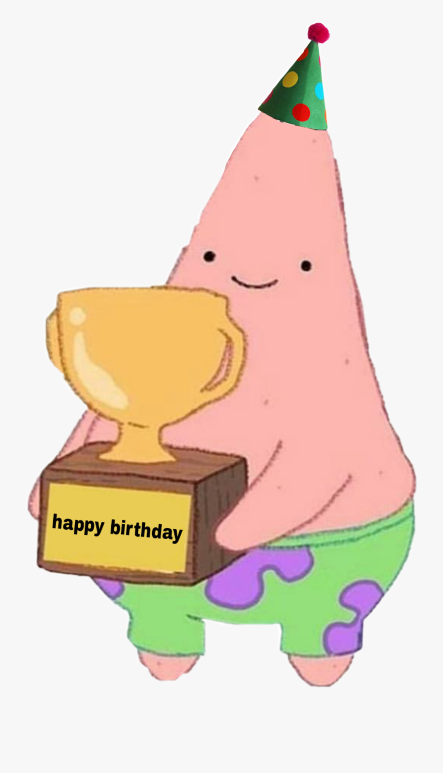 Happy Birthday, From Derpy Patrick To You <3 - Derpy Patrick, Transparent Clipart