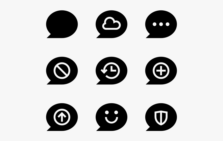 Clip Art Chat Bubble Vector - Circle, Transparent Clipart