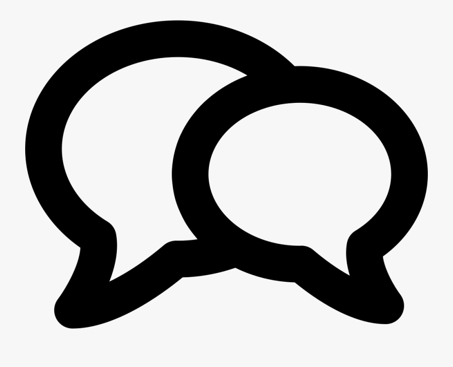Two Speech Bubbles Comments - Two Speech Bubbles Transparent, Transparent Clipart