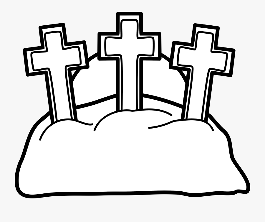 Golgotha Coloring, Transparent Clipart