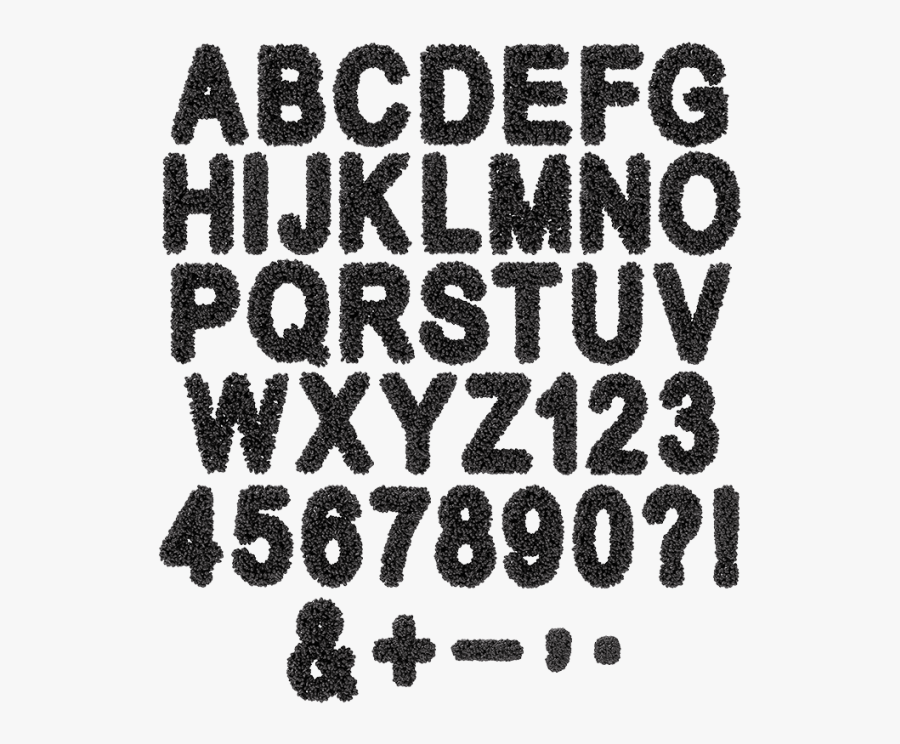 Clip Art Fonts Bubbles - Black Bubble Letter Alphabet, Transparent Clipart