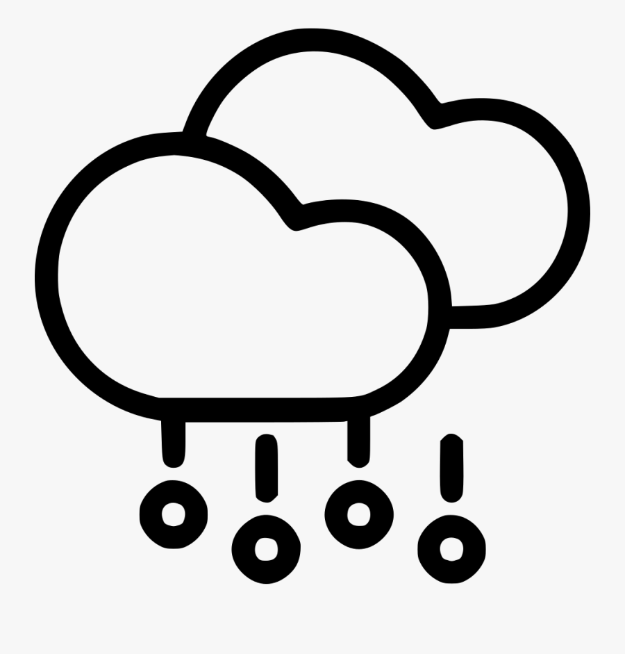Cloud Clouds Hail Stone Rain Rainfall - Snowing Transparent Clip Art, Transparent Clipart