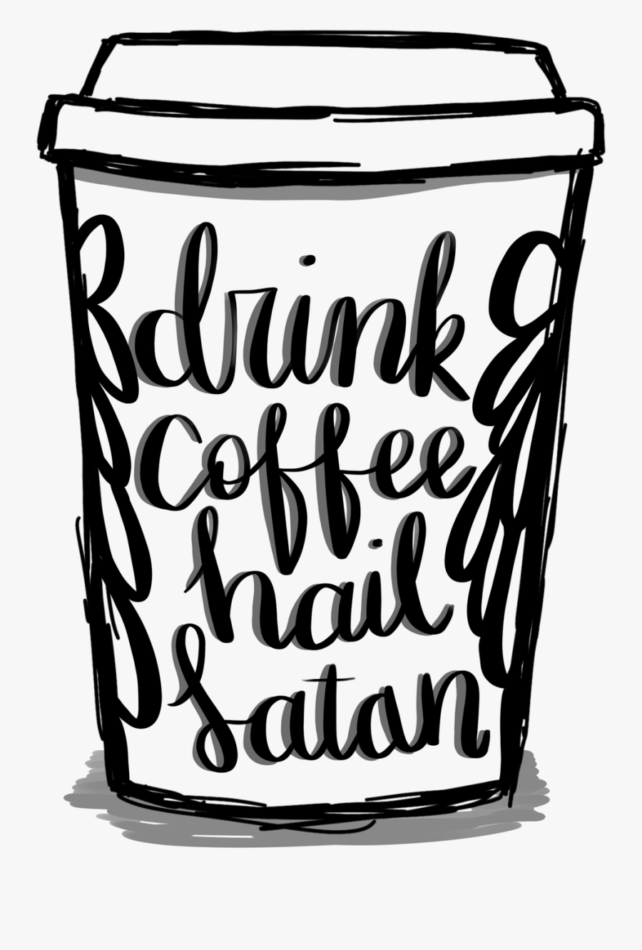 Image Of "hail Satan, Transparent Clipart