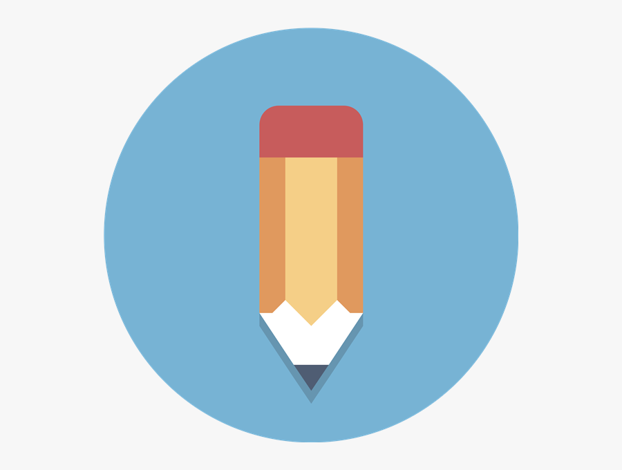 Transparent Phys Ed Clipart - Pencil Round Icon Png, Transparent Clipart