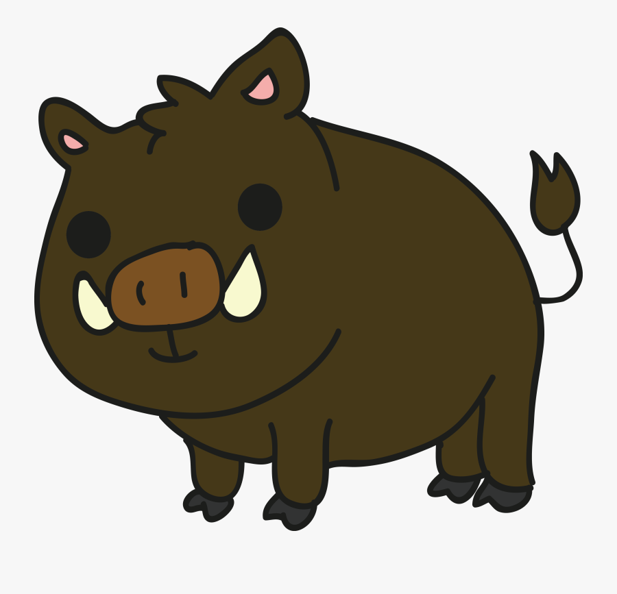 Clip Art Wild Clip Art Transprent - Wild Boar Cartoon Png, Transparent Clipart