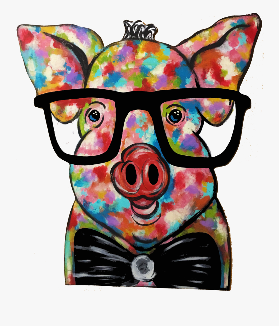 Clip Art Just Dots Co - Domestic Pig, Transparent Clipart