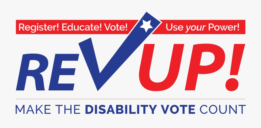Rectangular Rev Up Logo - American Association Of People With Disabilities, Transparent Clipart