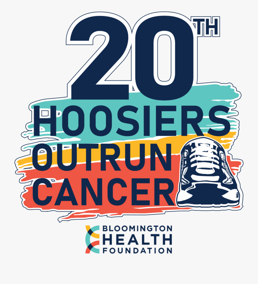 Football Clipart T Shirt Design - Hoosiers Outrun Cancer, Transparent Clipart