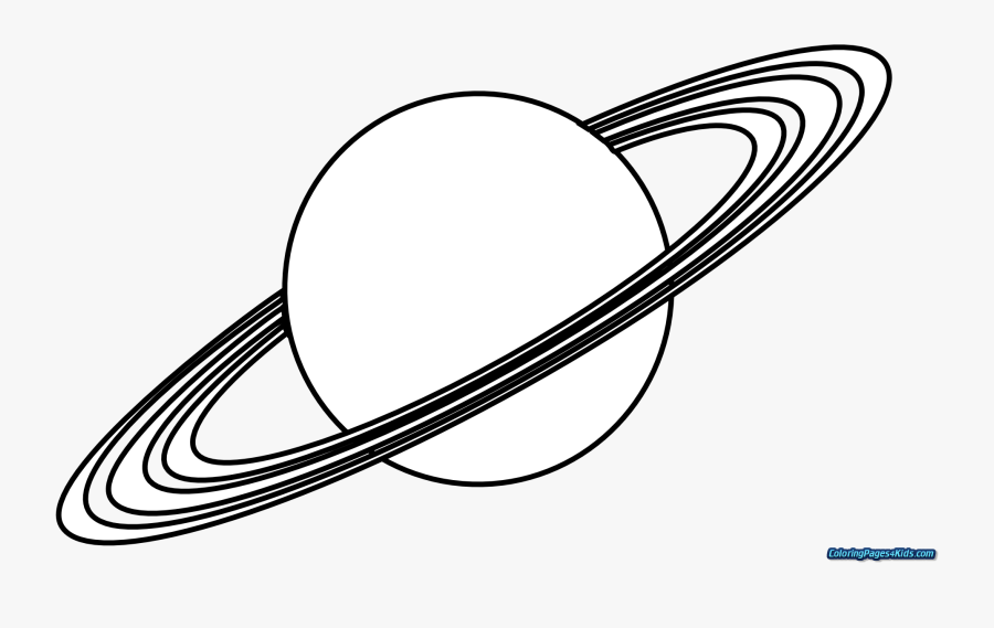 Planets Coloring Pages Of For Kids Page - Planet With Rings Png, Transparent Clipart
