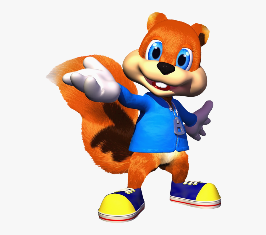 Conker The Squirrel - Conker Conker's Bad Fur Day, Transparent Clipart