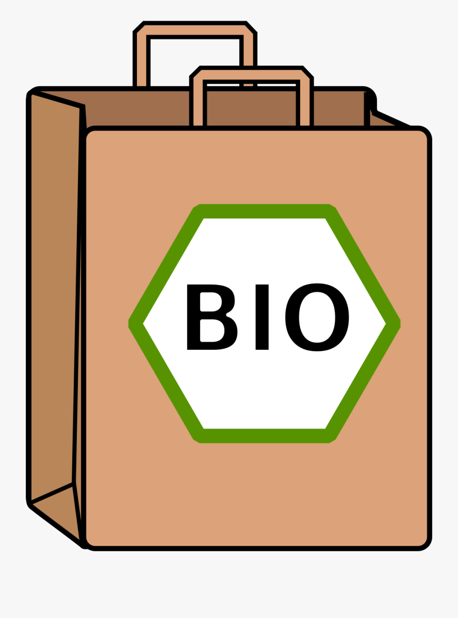 Bio Clipart - Cartoon Paper Bag Png, Transparent Clipart