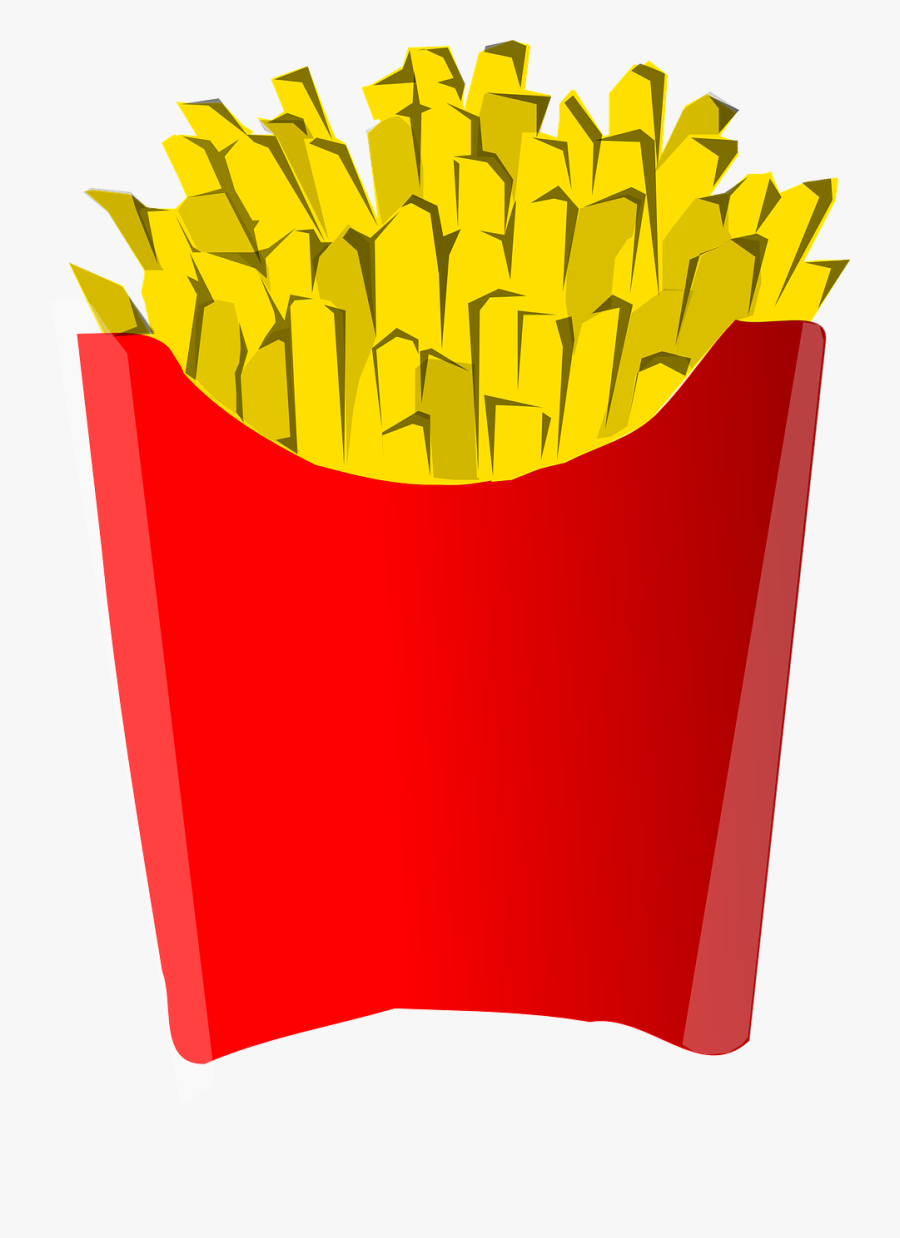 Transparent Bag Of Chips Clipart - French Fries Clip Art , Free