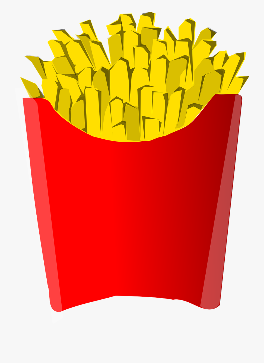 Transparent Bag Of Chips Clipart - French Fries Clip Art, Transparent Clipart