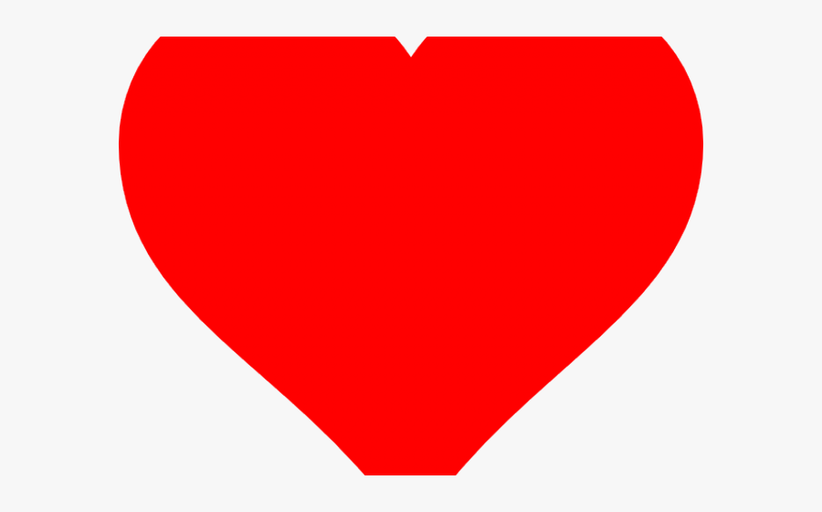 Big Red Heart, Transparent Clipart