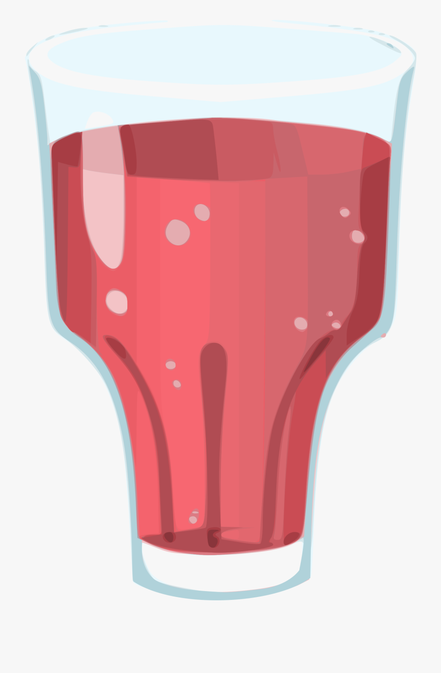 Fruity Juice Glitch Clip Arts - Strawberry Juice, Transparent Clipart