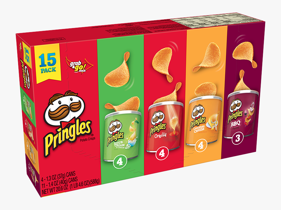 Pringles Variety Pack, Transparent Clipart