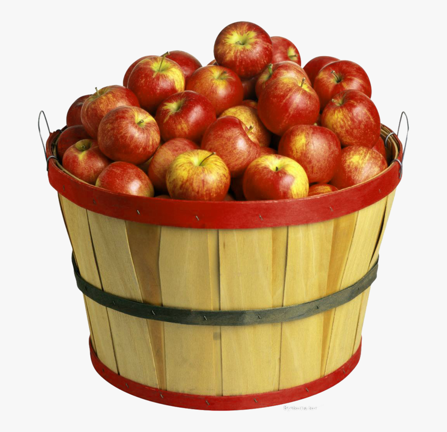 Apple Of Material Cider Apples Basket The - Apples In A Basket, Transparent Clipart