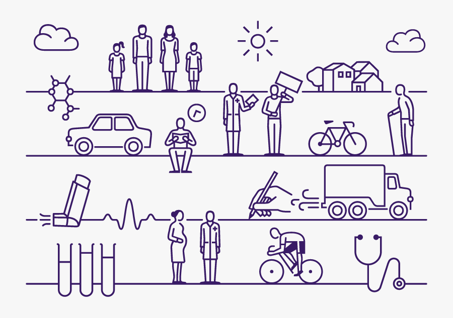 01 Doctors Against Diesel Illustration - Modes Of Transport That Reduce Air Pollution, Transparent Clipart