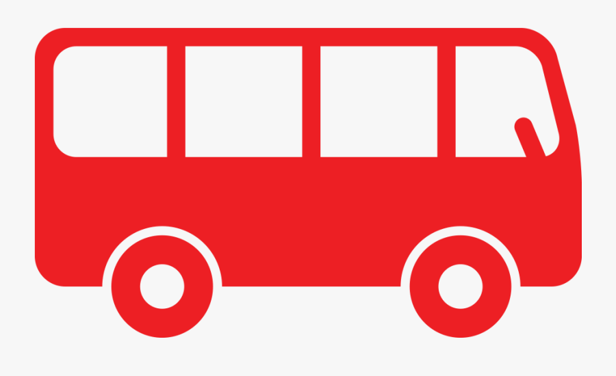 Icon Red Bus Png, Transparent Clipart