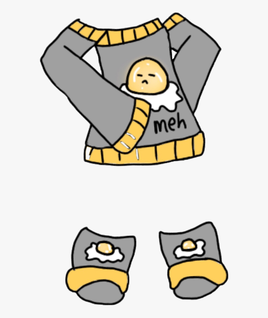Gudetama Lazy Egg Mustardyellow Grey Freetoedit, Transparent Clipart