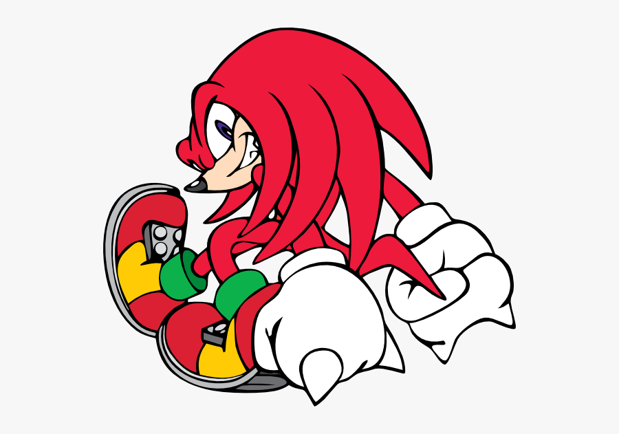 Knuckles The Echidna Adventure, Transparent Clipart