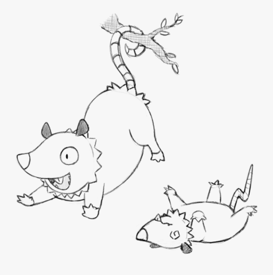 Transparent Possum Png - Cartoon, Transparent Clipart