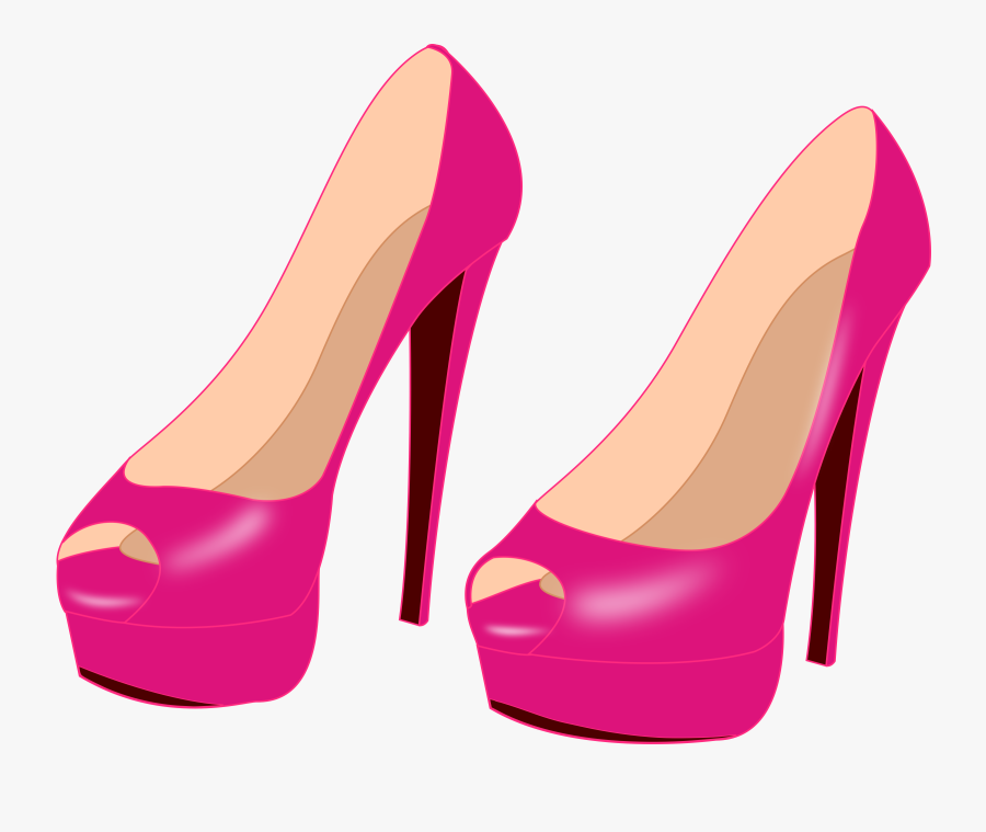 Pink High Heels Clip Art, Transparent Clipart