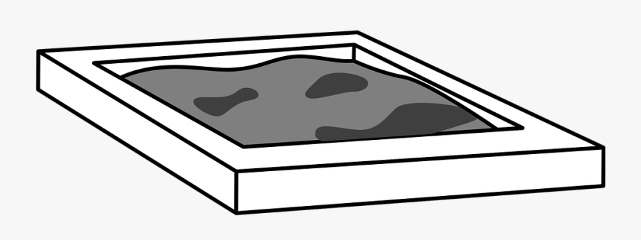 Sandbox, Playgoround, Gray, Transparent Clipart